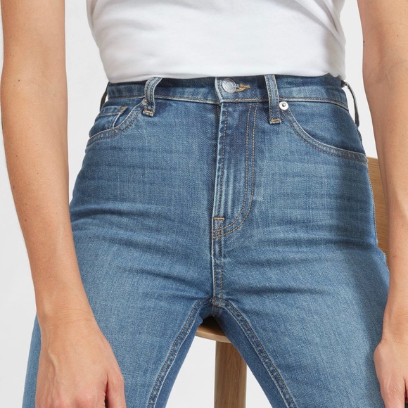 Sold NWT Everlane Highrise skinny  blue jean28 - Picture 2 of 8